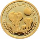 Somalia 50 Shillings 2014 Elefant - 1/25 Unze Feingold